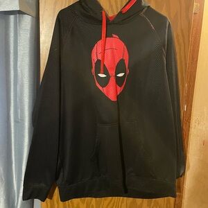 Marvel Black and Red Deadpool Hoodie